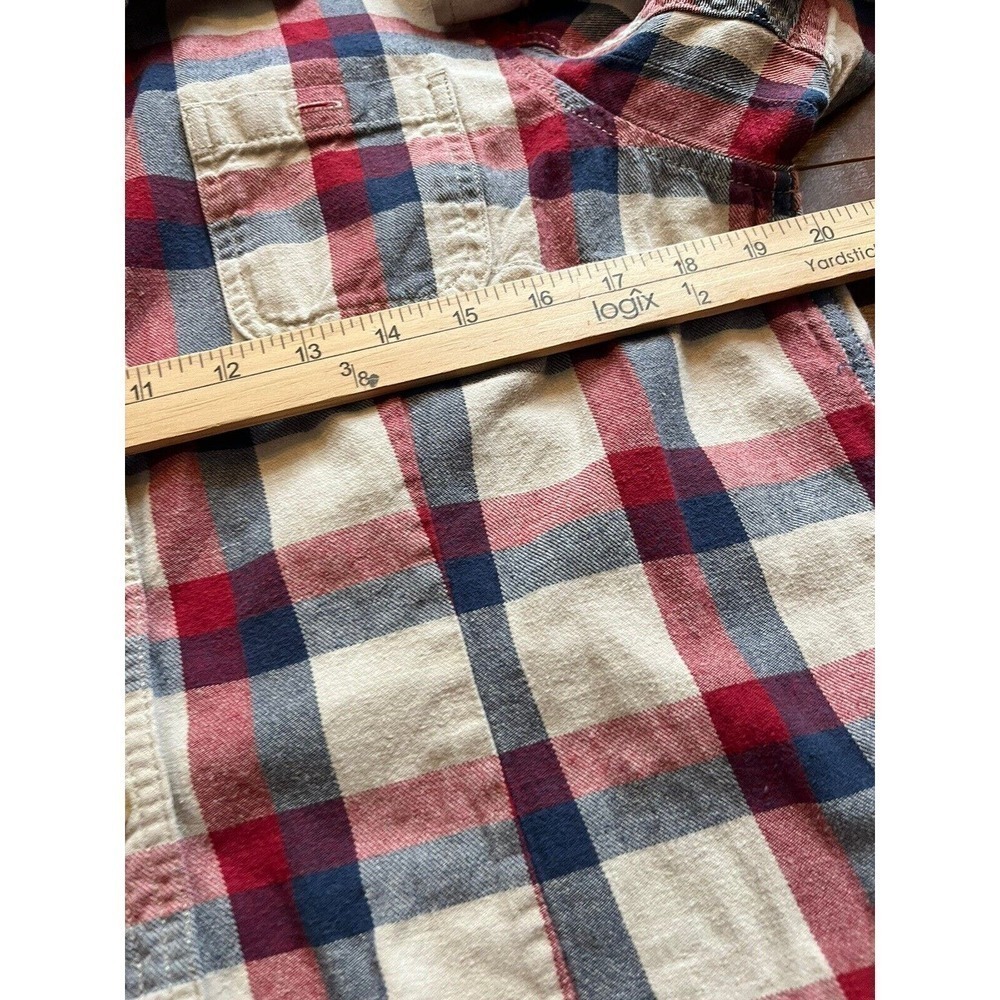 Duluth Trading Mens Casual Button Down Long Sleeve Plaid Shirt Size M - Picture 4 of 6